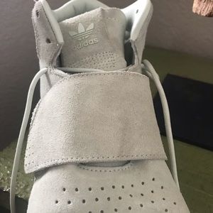 Adidas Tubular Mint Suede shoes, size 5